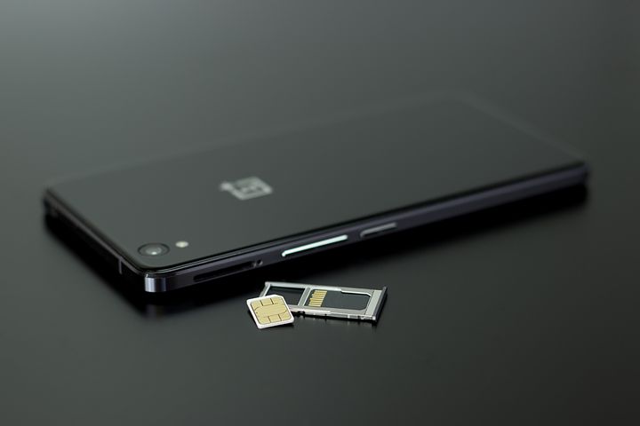 phone and a nano sim card