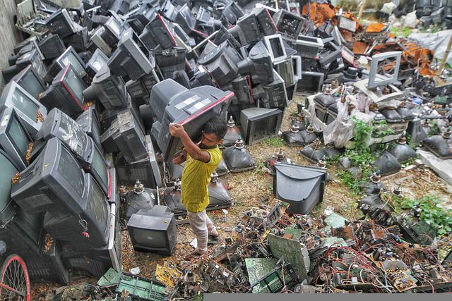 collection of electronic waste